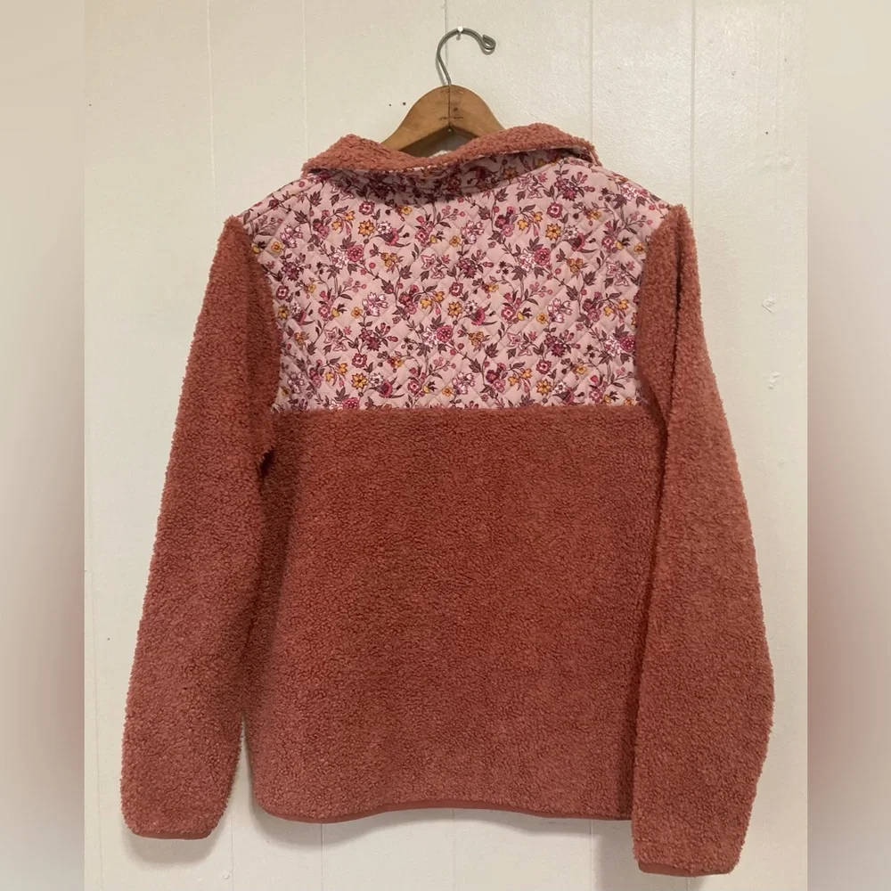 Vera Bradley Sherpa Quilted Paisley Fig Oversized Pull Over Sweater Size S/M - Picture 10 of 11